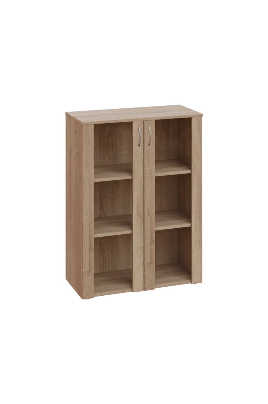 ENP 3 - 8S kancelářská skříň, 2-dveřová/prosklená, 1100x800x400, dub bardolino